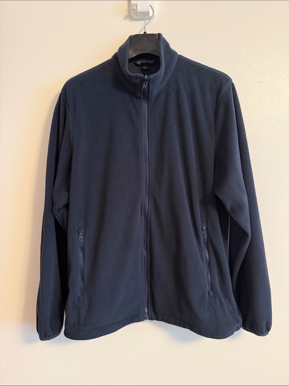 Port Authority Navy Full-Zip Fleece Jacket - Men's